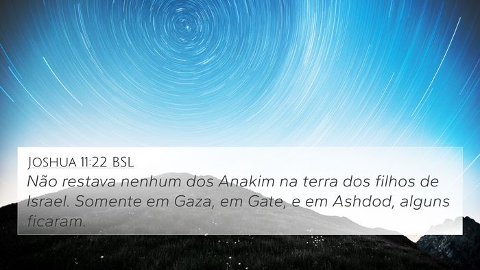 Joshua 11:22 BSL Bible Verse Image