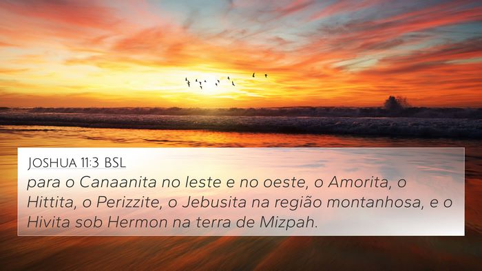 Joshua 11:3 BSL Bible Verse Image