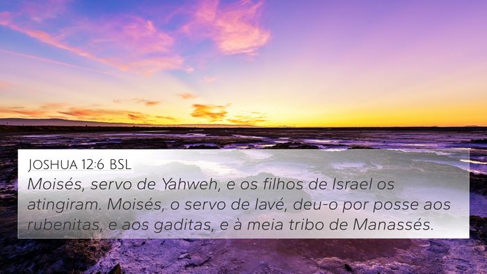 Joshua 12:6 BSL Bible Verse Image