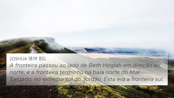 Joshua 18:19 BSL Bible Verse Image