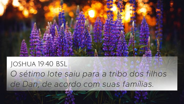 Joshua 19:40 BSL Bible Verse Image