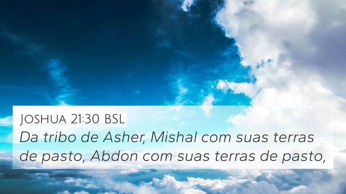Joshua 21:30 BSL Bible Verse Image