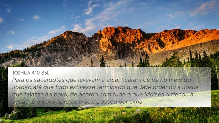 Joshua 4:10 BSL Bible Verse Image