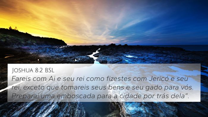 Joshua 8:2 BSL Bible Verse Image