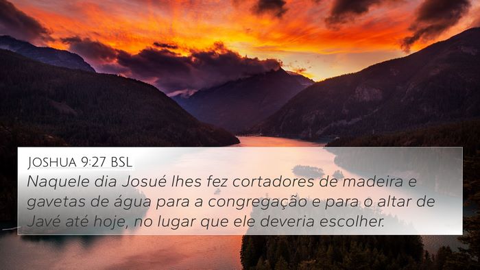 Joshua 9:27 BSL Bible Verse Image