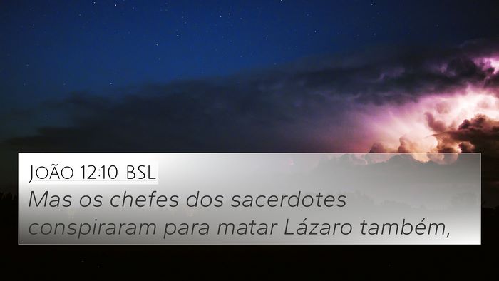 João 12:10 BSL Bible Verse Image
