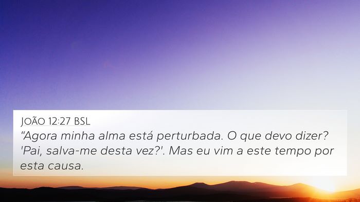 João 12:27 BSL Bible Verse Image