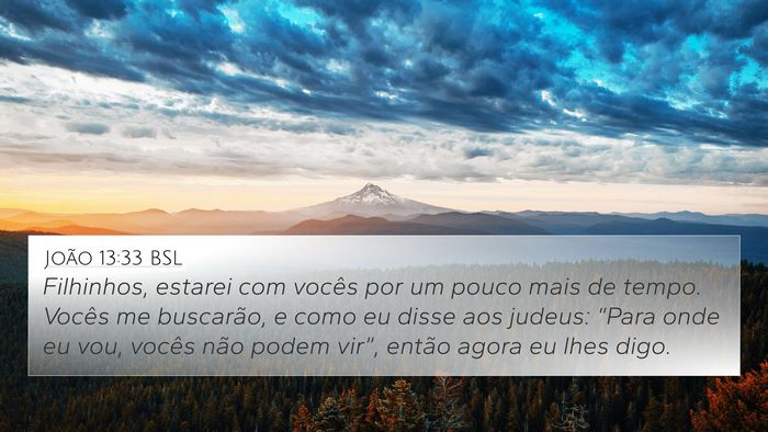 João 13:33 BSL Bible Verse Image