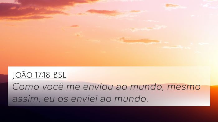 João 17:18 BSL Bible Verse Image