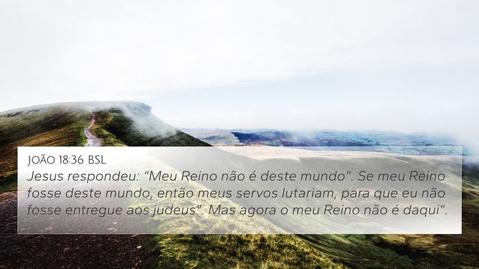 João 18:36 BSL Bible Verse Image