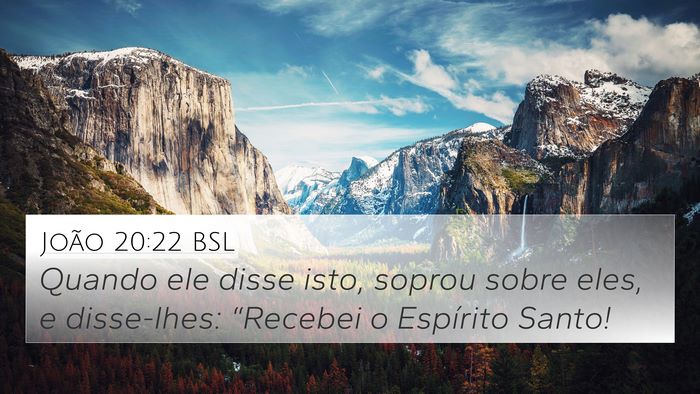 João 20:22 BSL Bible Verse Image
