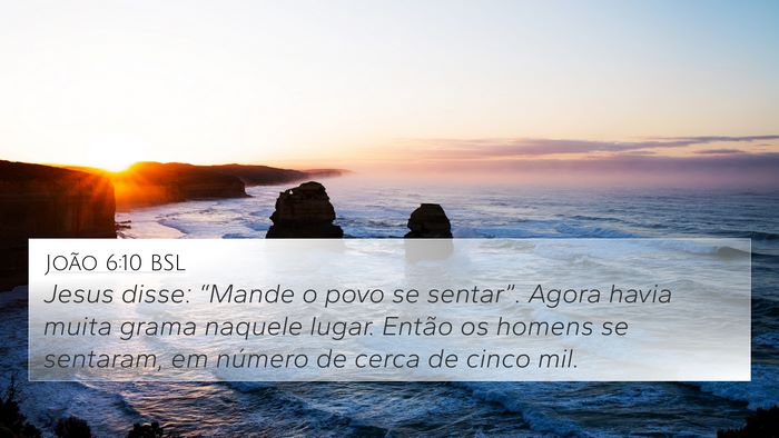 João 6:10 BSL Bible Verse Image