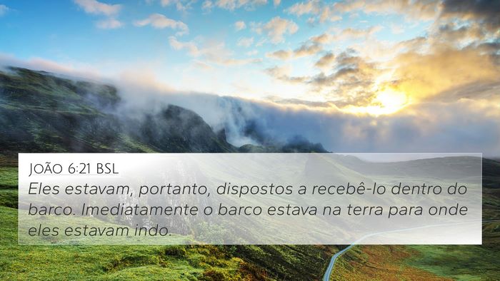 João 6:21 BSL Bible Verse Image