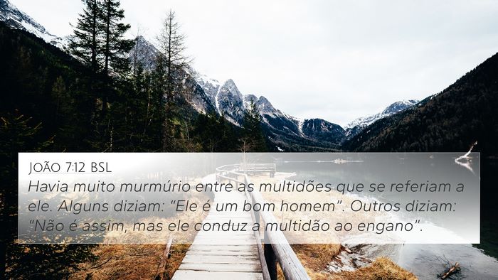João 7:12 BSL Bible Verse Image