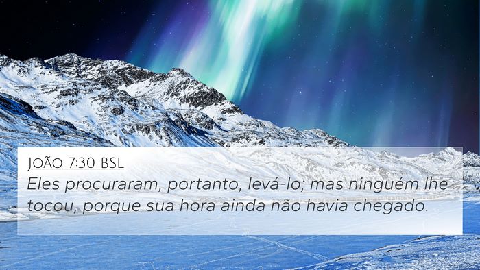 João 7:30 BSL Bible Verse Image