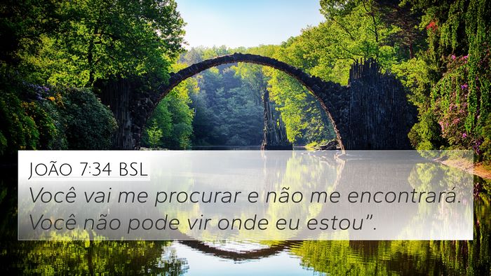 João 7:34 BSL 4K Wallpaper - Você vai me procurar e não me encontrará. - 4K Wallpaper Bible Verse