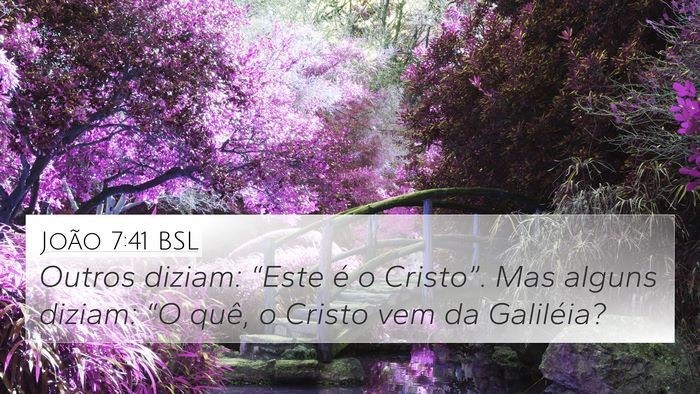 João 7:41 BSL Bible Verse Image