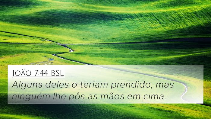 João 7:44 BSL 4K Wallpaper - Alguns deles o teriam prendido, mas ninguém lhe - 4K Wallpaper Bible Verse
