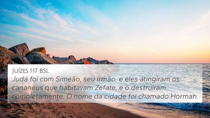 Juízes 1:17 BSL Bible Verse Image
