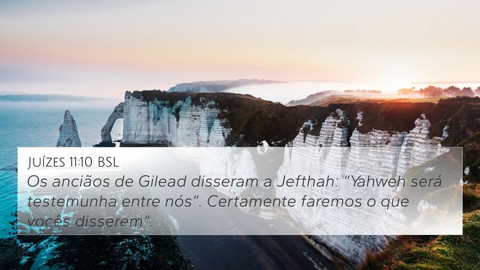 Juízes 11:10 BSL Bible Verse Image