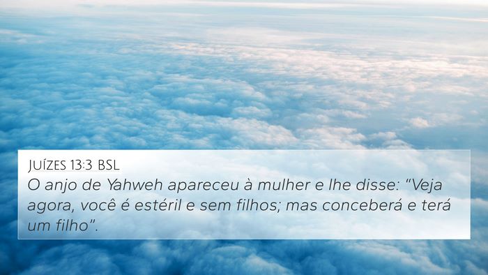Juízes 13:3 BSL Bible Verse Image