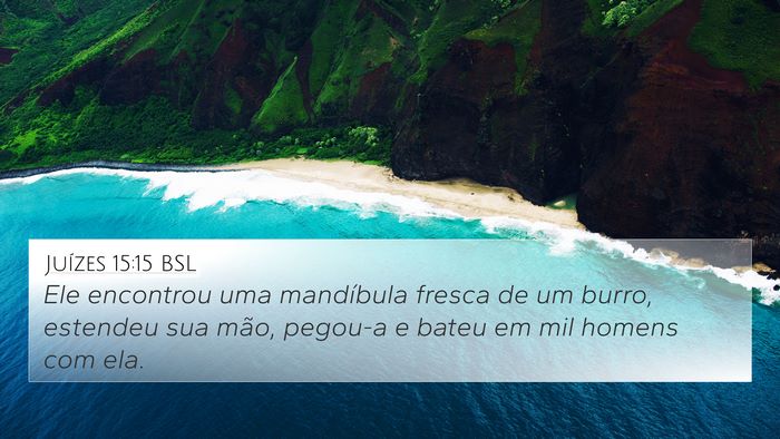 Juízes 15:15 BSL Bible Verse Image