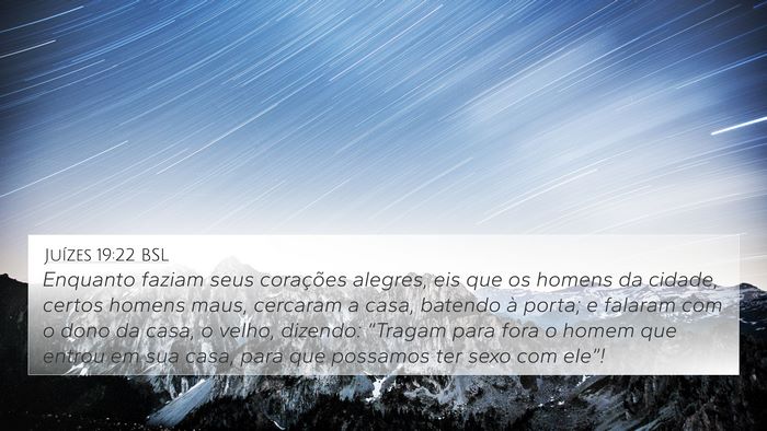 Juízes 19:22 BSL Bible Verse Image