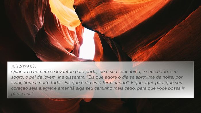 Juízes 19:9 BSL Bible Verse Image
