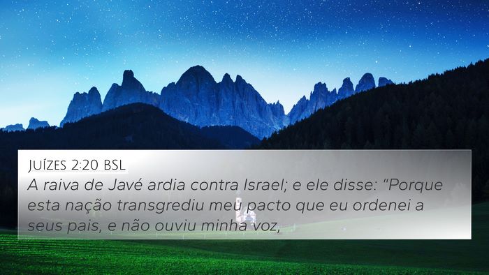Juízes 2:20 BSL Bible Verse Image