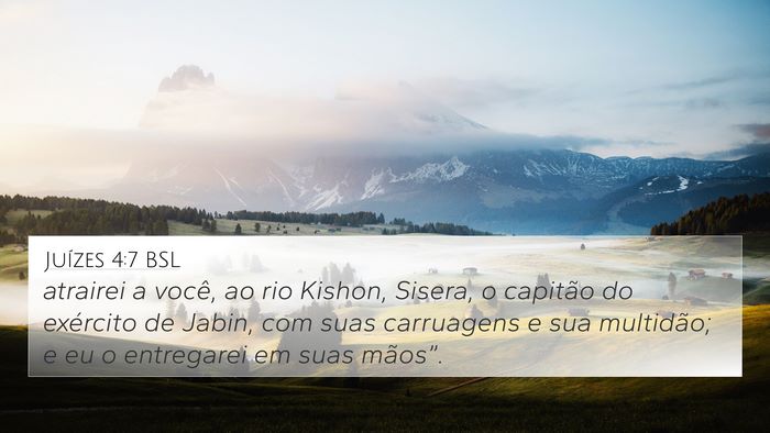 Juízes 4:7 BSL Bible Verse Image