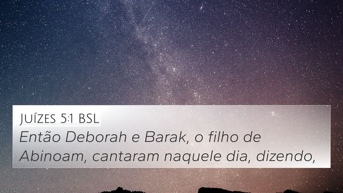 Juízes 5:1 BSL Bible Verse Image