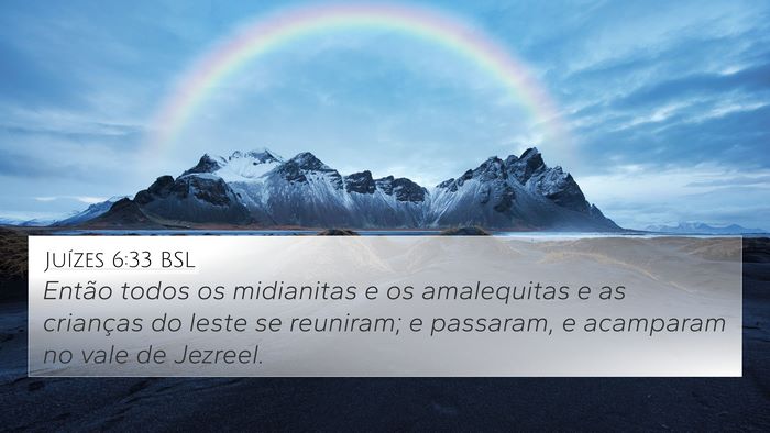 Juízes 6:33 BSL Bible Verse Image