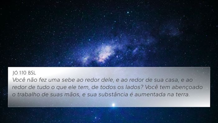 Jó 1:10 BSL Bible Verse Image