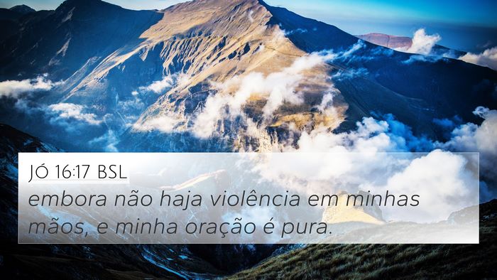 Jó 16:17 BSL Bible Verse Image