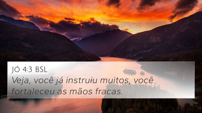 Jó 4:3 BSL Bible Verse Image