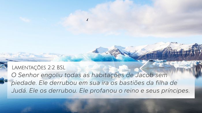 Lamentações 2:2 BSL Bible Verse Image