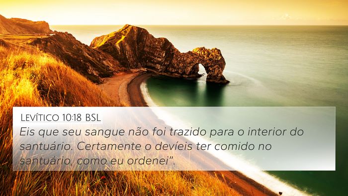 Levítico 10:18 BSL 4K Wallpaper - Eis que seu sangue não foi trazido para o - 4K Wallpaper Bible Verse