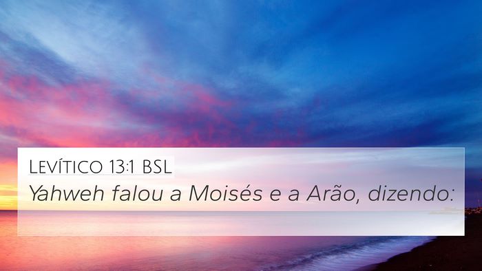 Levítico 13:1 BSL Bible Verse Image