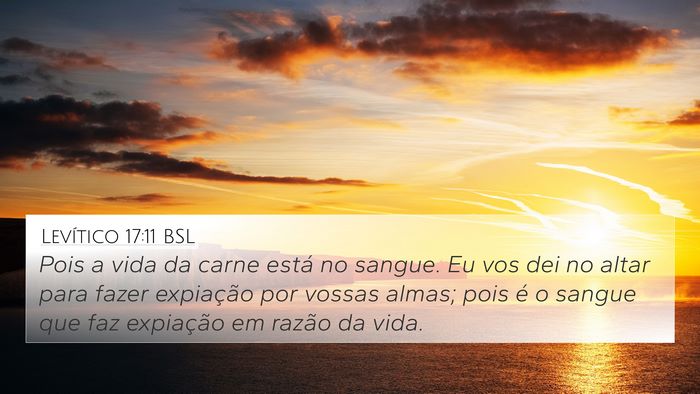 Levítico 17:11 BSL Bible Verse Image