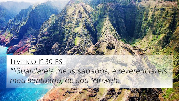 Levítico 19:30 BSL Bible Verse Image