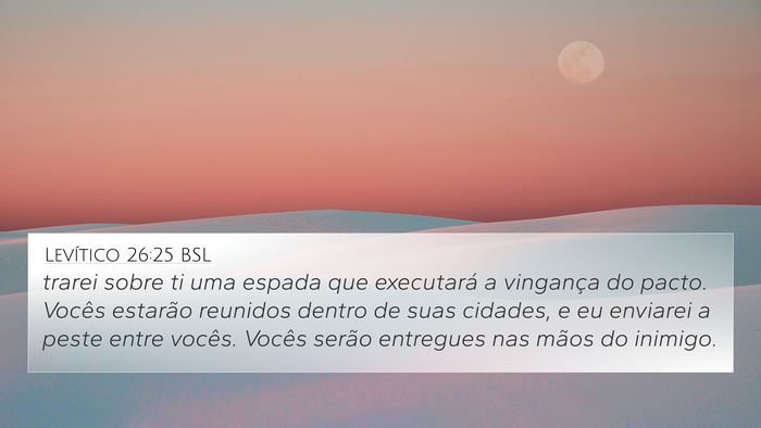Levítico 26:25 BSL Bible Verse Image