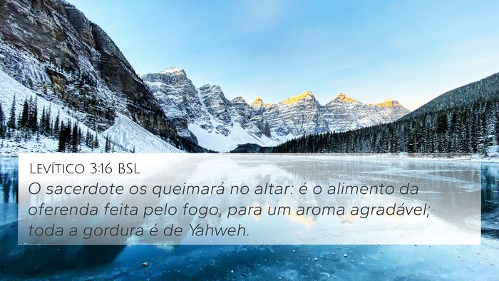Levítico 3:16 BSL Bible Verse Image