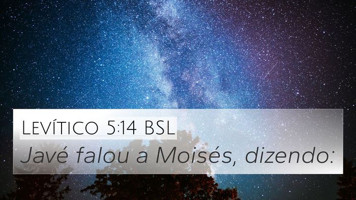 Levítico 5:14 BSL Bible Verse Image