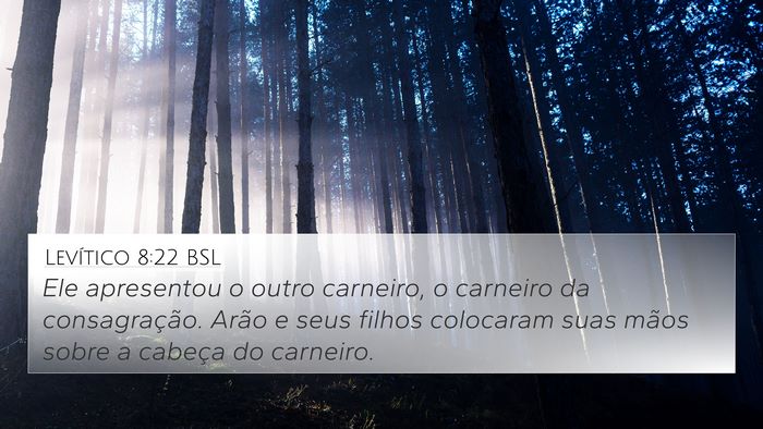 Levítico 8:22 BSL Bible Verse Image