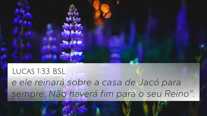 Lucas 1:33 BSL Bible Verse Image