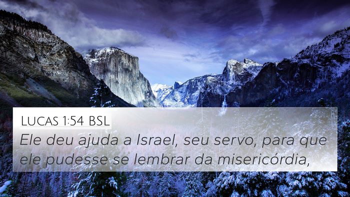 Lucas 1:54 BSL Bible Verse Image