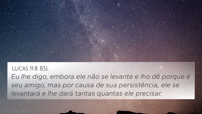Lucas 11:8 BSL Bible Verse Image