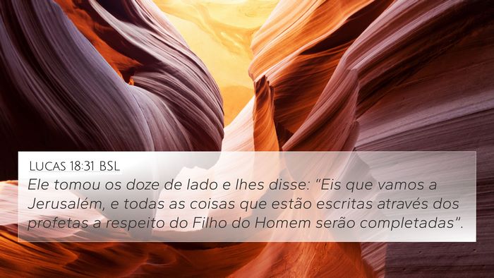 Lucas 18:31 BSL Bible Verse Image