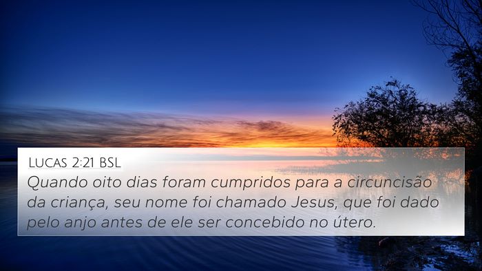 Lucas 2:21 BSL Bible Verse Image