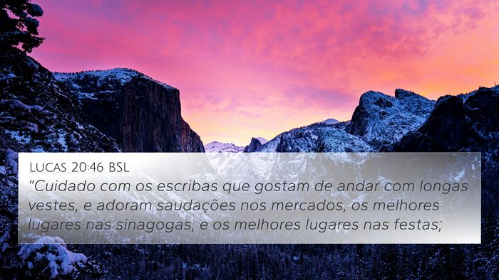 Lucas 20:46 BSL Bible Verse Image